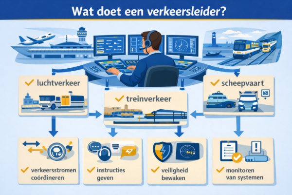 Alles over het beroep verkeersleider Wat doet een verkeersleider